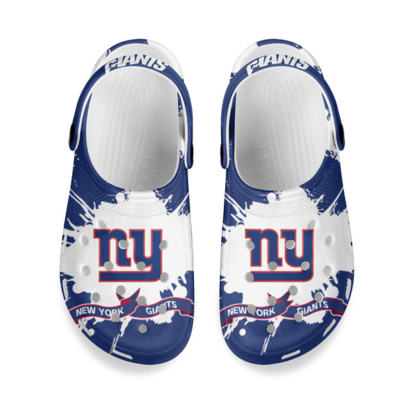 Women's New York Giants Bayaband Clog Shoes 001 Women's New York Giants Bayaband Clog Shoes 001